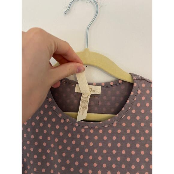 Matilda Jane Flynn Marjorie Tunic Long Sleeve Polka Dot and Floral Tiered - Picture 3 of 6